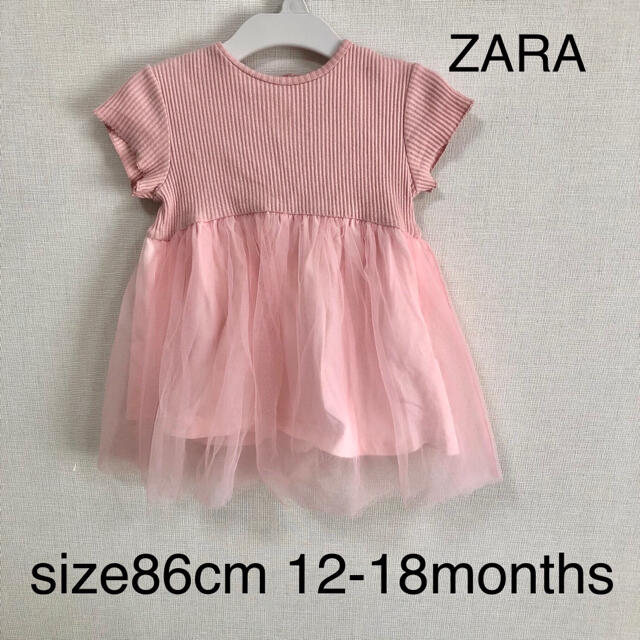 ZARA(ザラ)のZARA ワンピース　86cm 12-18months キッズ/ベビー/マタニティのベビー服(~85cm)(ワンピース)の商品写真