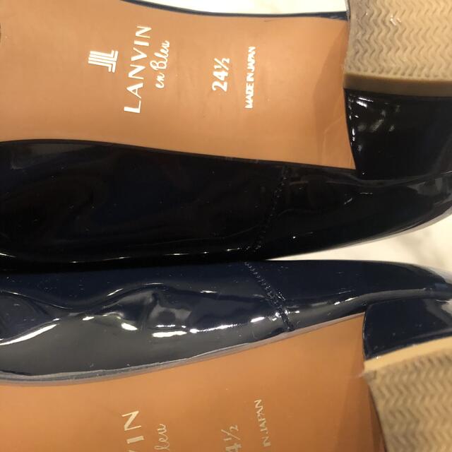 LANVIN en Bleu(ランバンオンブルー)の【美品】 LANVIN en Bleu ランバンオンブルー リボン　パンプス　 レディースの靴/シューズ(ハイヒール/パンプス)の商品写真