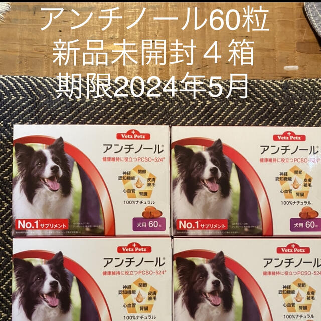 犬用アンチノール60粒入り新品未開封４箱