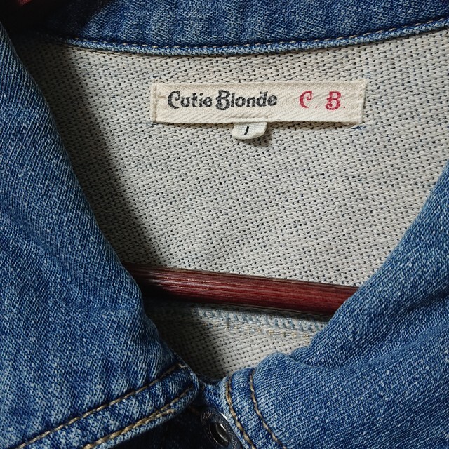 Cutie Blonde(キューティーブロンド)の🍁CutieBlonde＊ソフトデニムジャケット＊サイズL レディースのジャケット/アウター(Gジャン/デニムジャケット)の商品写真