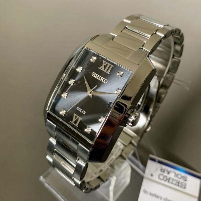 SEIKO   新品豪華ダイヤセイコー SEIKO ソーラー メンズ腕時計