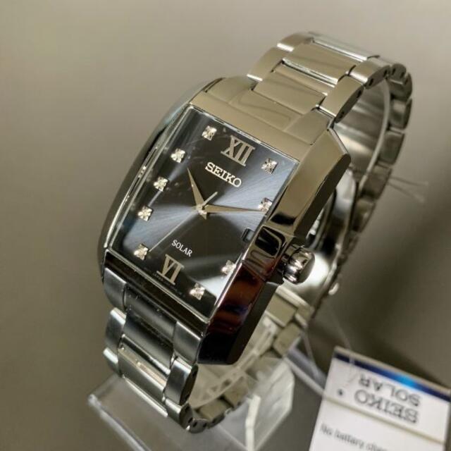 SEIKO - 【新品】豪華ダイヤ☆セイコー SEIKO ソーラー メンズ腕時計