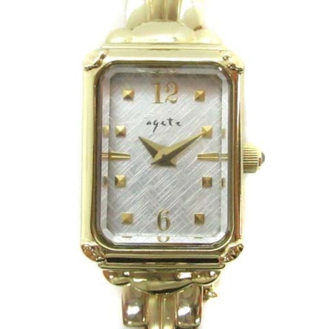 アガット FIRST 腕時計 バングルウォッチ ステンレス ゴールド 1402 腕時計