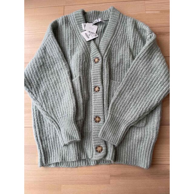 ZARA - 新品 ZARA ポケット付きカーディガンの通販 by momo's ZARA - 新品 ZARA ポケット付きカーディガンの通販 by momo's