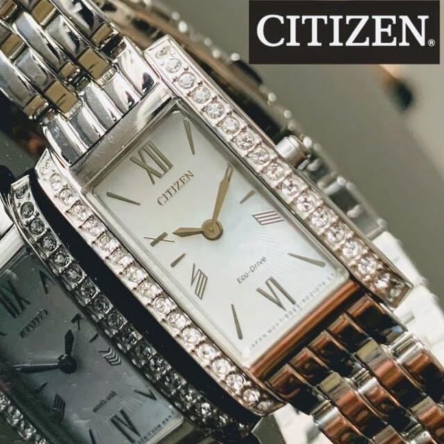 CITIZEN - CITIZEN☆スワロフスキーダイヤ34石 レディース腕時計 CITIZEN - CITIZEN☆スワロフスキーダイヤ34石 レディース腕時計