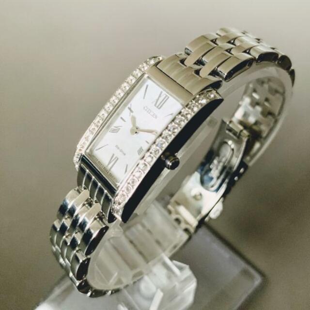 スワロフスキーダイヤ★CITIZEN ソーラー 腕時計 シチズン レディース