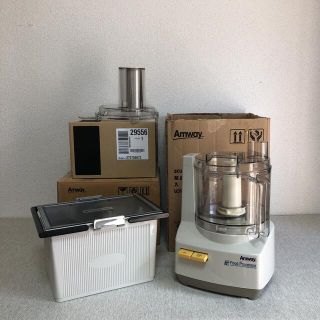 アムウェイ(Amway)のAmwayアムウェイ フードプロセッサー&パーツBOXフルセット(フードプロセッサー)