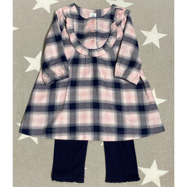 GAP(ギャップ)のＧＡＰ チュニック＆レギンスセット ９０サイズ キッズ/ベビー/マタニティのキッズ服女の子用(90cm~)(Tシャツ/カットソー)の商品写真