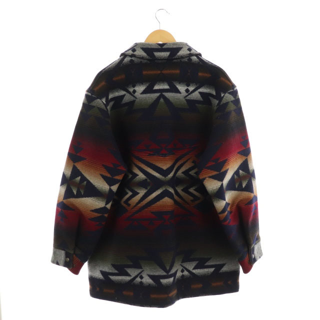 PENDLETON(ペンドルトン)のペンドルト 3Mネイティブ柄ブランケットコート ステンカラー 総柄 マルチカラー メンズのジャケット/アウター(ステンカラーコート)の商品写真