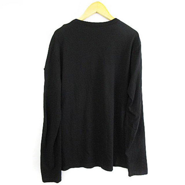 MONCLER(モンクレール)のモンクレール 20AW Tシャツ 長袖 ワッペン ロゴ プリント ブラック M メンズのトップス(Tシャツ/カットソー(七分/長袖))の商品写真