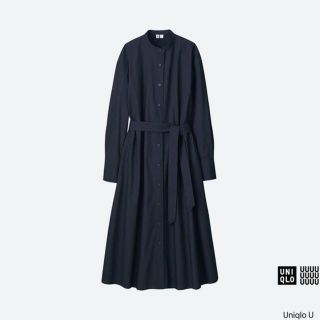 ユニクロ(UNIQLO)のユニクロユー / コットンロングシャツワンピース(ひざ丈ワンピース)