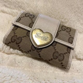 グッチ(Gucci)の最終値下げ/GUCCI/６連キーケース/CGキャンバス/オフホワイト(キーケース)