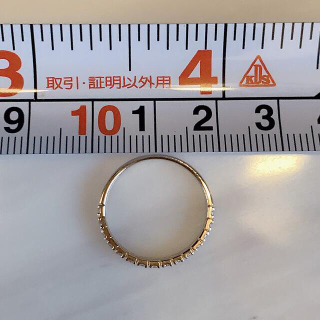 【新品】K18PG ダイヤ0.3ct ハーフエタニティ リング 12号