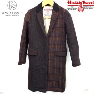 ハリスツイード(Harris Tweed)のBEAUTY&YOUTH HARRIS TWEED コラボ　コート　レディース(チェスターコート)