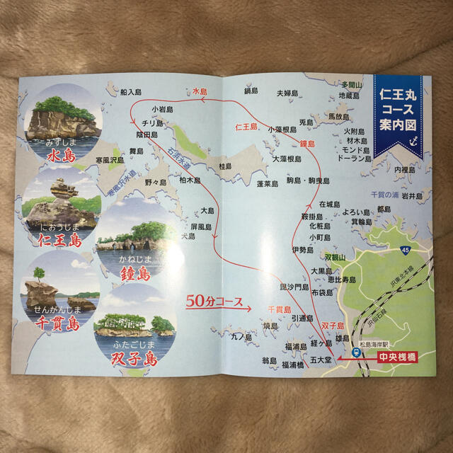 日本三景松島遊覧船仁王丸乗船チケット2名分（有効期限2021年11月30日） チケットの優待券/割引券(その他)の商品写真