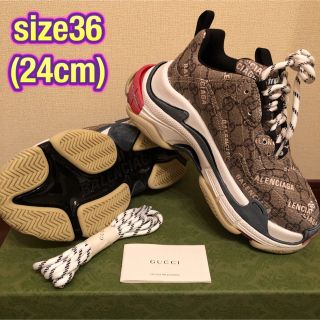 グッチ(Gucci)の限定品 グッチ バレンシアガ Triple S トリプルS 36(スニーカー)