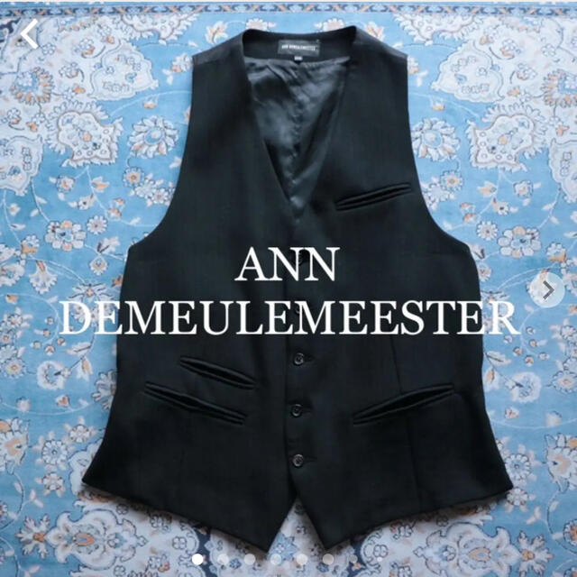 ANN DEMEULEMEESTER オーバーサイズ ロングベスト ジレ - www