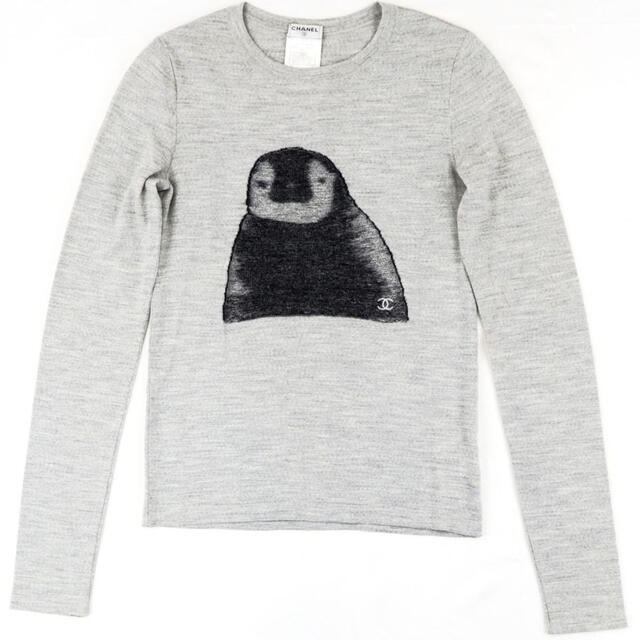スノーブルー CHANEL シャネル ペンギン ニット セーター トップス