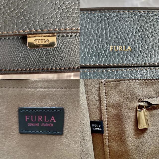 Furla(フルラ)の【FURLA】フルラ ライク 2way A4収納可能 青緑 レザー ハンドバッグ レディースのバッグ(ハンドバッグ)の商品写真