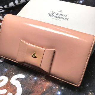 ヴィヴィアンウエストウッド(Vivienne Westwood)のヴィヴィアン ピンク　リボン　長財布(財布)