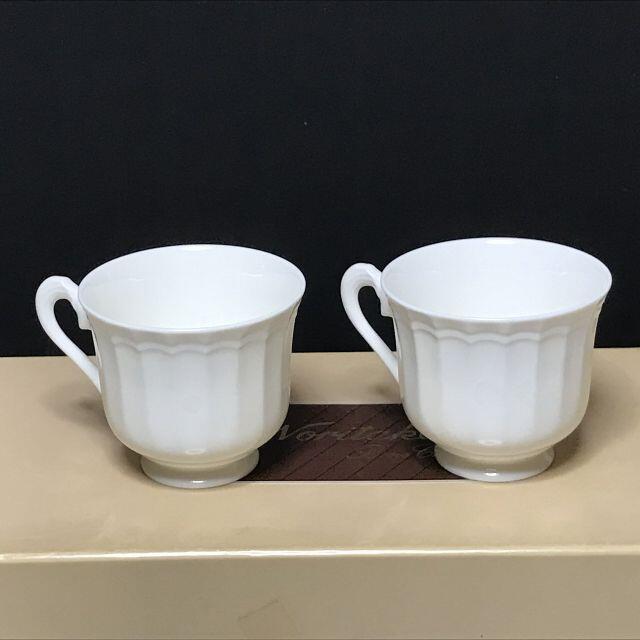 Noritake(ノリタケ)のコーヒーカップ&ソーサー 2客セット ノリタケ ボーンチャイナ ペアカップ インテリア/住まい/日用品のキッチン/食器(グラス/カップ)の商品写真