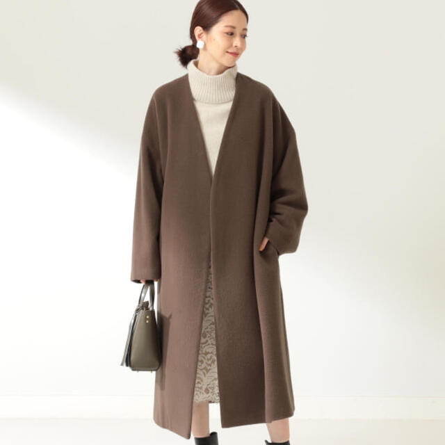 Demi-Luxe BEAMS  シャギー ロングコート　38