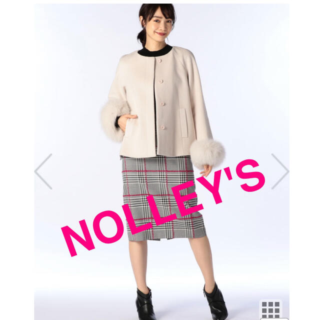 NOLLEY'S(ノーリーズ)の■引越しSALE■ NOLLEY'Sノーリーズアンゴラコート♡38 レディースのジャケット/アウター(毛皮/ファーコート)の商品写真