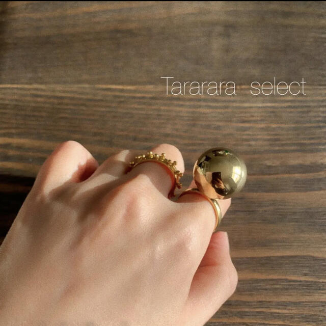 ●stainless bigball ring●金属アレルギー対応 レディースのアクセサリー(リング(指輪))の商品写真