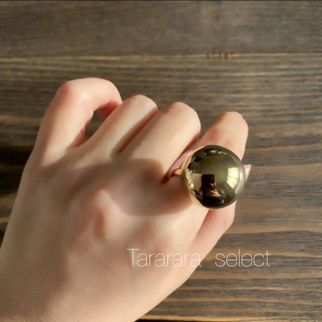 ●stainless bigball ring●金属アレルギー対応 レディースのアクセサリー(リング(指輪))の商品写真