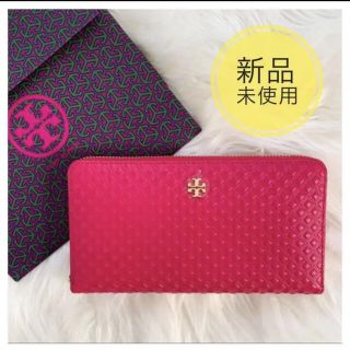 トリーバーチ(Tory Burch)の【未使用♪】トリーバーチ　TORY BURCH 長財布　赤　ピンク　レッド(財布)