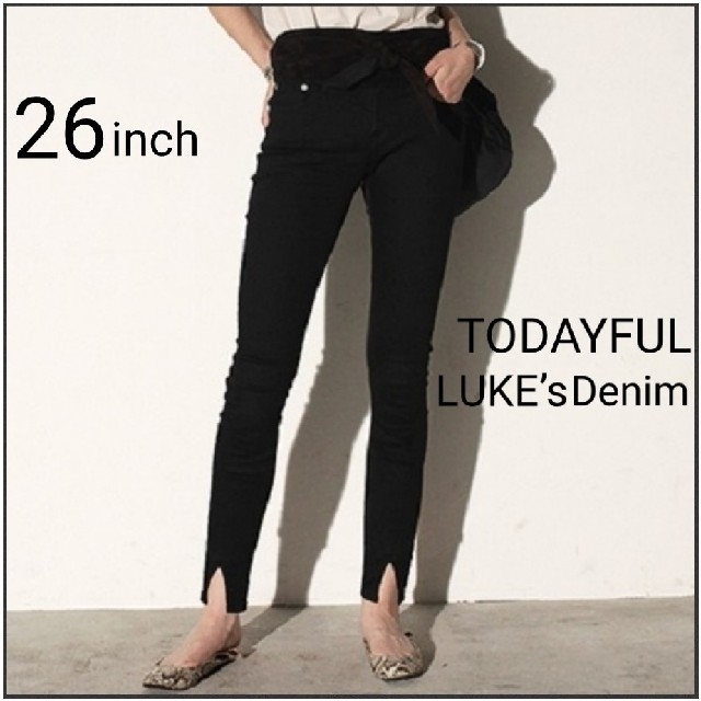 TODAYFUL(トゥデイフル)のTODAYFUL ＊ LUKE’s Denim ／26inch／ブラック レディースのパンツ(スキニーパンツ)の商品写真