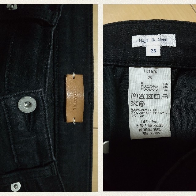 TODAYFUL(トゥデイフル)のTODAYFUL ＊ LUKE’s Denim ／26inch／ブラック レディースのパンツ(スキニーパンツ)の商品写真