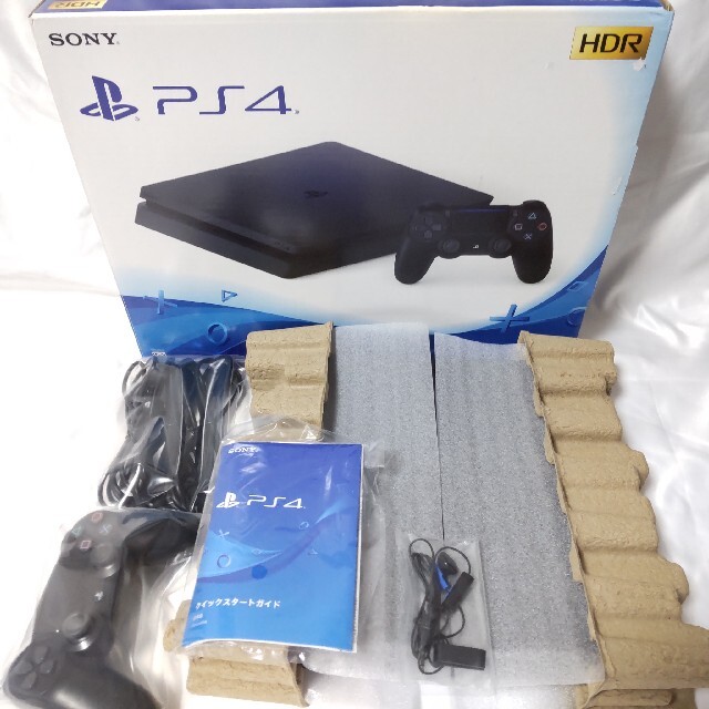 PlayStation4(プレイステーション4)のPS4 ジェットブラック 薄型 CUH-2200A500GBモデル 専用です エンタメ/ホビーのゲームソフト/ゲーム機本体(家庭用ゲーム機本体)の商品写真