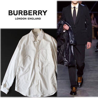 バーバリー(BURBERRY)の《バーバリー》新品 厚手コットン Wカラー・カフス ドレスシャツ 首回り43(シャツ)