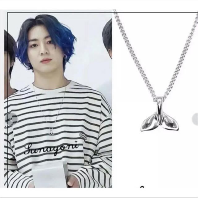 【希少】BTS ジョングク着用 ネックレス Dolphin tailデザイン | フリマアプリ ラクマ