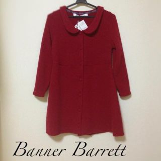 バナーバレット(Banner Barrett)のニット素材のチュニックワンピース*レトロ(ミニワンピース)