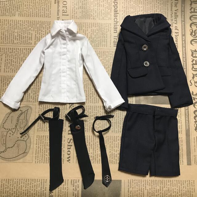 本物の ドール服⑥ スーツ ネクタイ ガーターソックス セット 40cmドールサイズ その他 本物の ドール服⑥ スーツ ネクタイ ガーターソックス セット 40cmドールサイズ その他