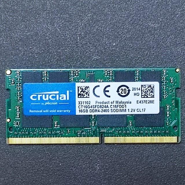 260pin DDR4 SODIMM 16GB　ノートPC
