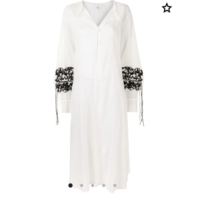 レディースヨウジヤマモトy’sロングシャツ　刺繍ドレス　特別価格