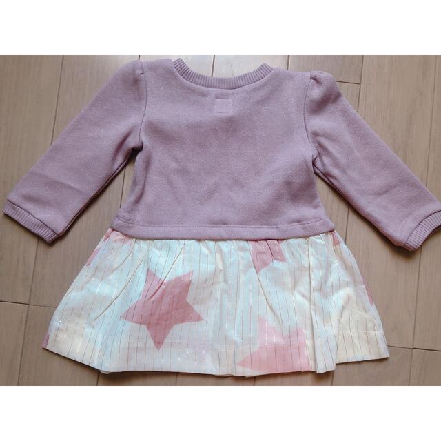 babyGAP(ベビーギャップ)のbaby GAP ワンピース 12～18month サイズ80 2枚セット キッズ/ベビー/マタニティのベビー服(~85cm)(ワンピース)の商品写真