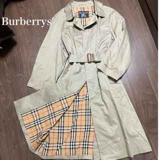 バーバリー(BURBERRY)のBurberrys' オールドバーバリー 英国製ステンカラーコートノバチェック(ステンカラーコート)