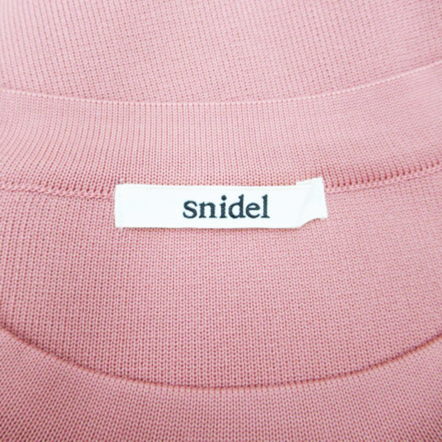 SNIDEL(スナイデル)のスナイデル snidel リブニット カットソー 五分袖 クルーネック 無地 F レディースのレディース その他(その他)の商品写真