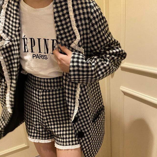 épine lace check knit jacket レディースのジャケット/アウター(その他)の商品写真