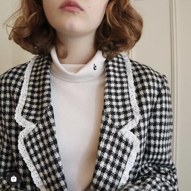 épine lace check knit jacket レディースのジャケット/アウター(その他)の商品写真