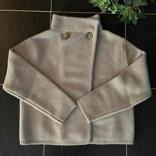 マックスマーラ(Max Mara)の【MaxMara】グレージュカーディガン(カーディガン)