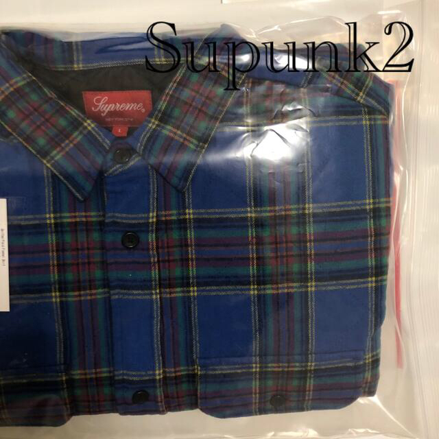 【Lサイズ送料込】Quilted Plaid Flannel Shirt 3