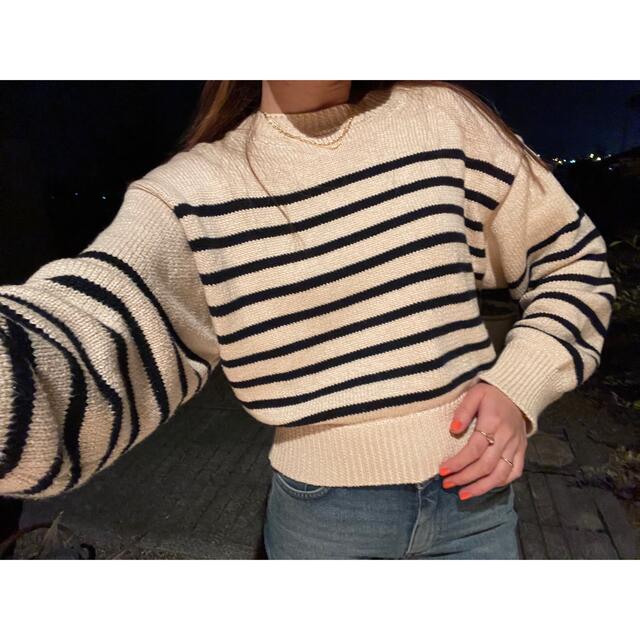 AURALEE border knit. 5