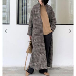 アパルトモンドゥーズィエムクラス(L'Appartement DEUXIEME CLASSE)のアパルトモン　Check long COAT(ロングコート)