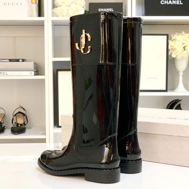 JIMMY CHOO - 3272 未使用 ジミーチュウ JCロゴ ラバー レインブーツ
