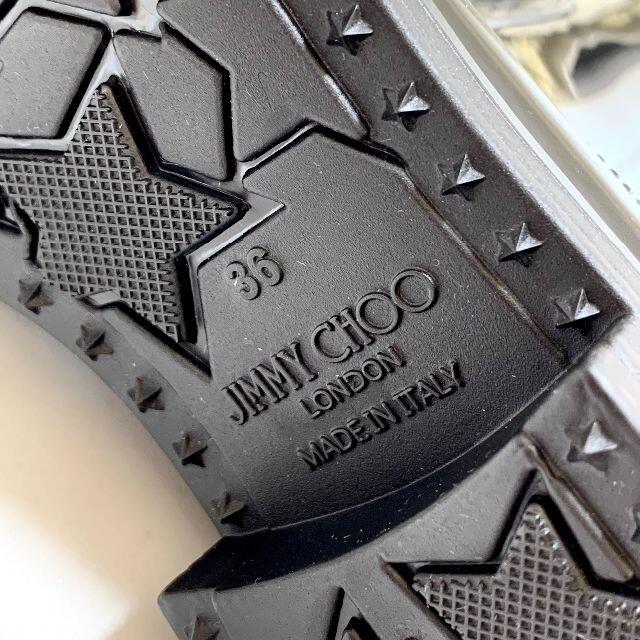 JIMMY CHOO(ジミーチュウ)の3272 未使用 ジミーチュウ JCロゴ ラバー レインブーツ 黒 レディースの靴/シューズ(レインブーツ/長靴)の商品写真